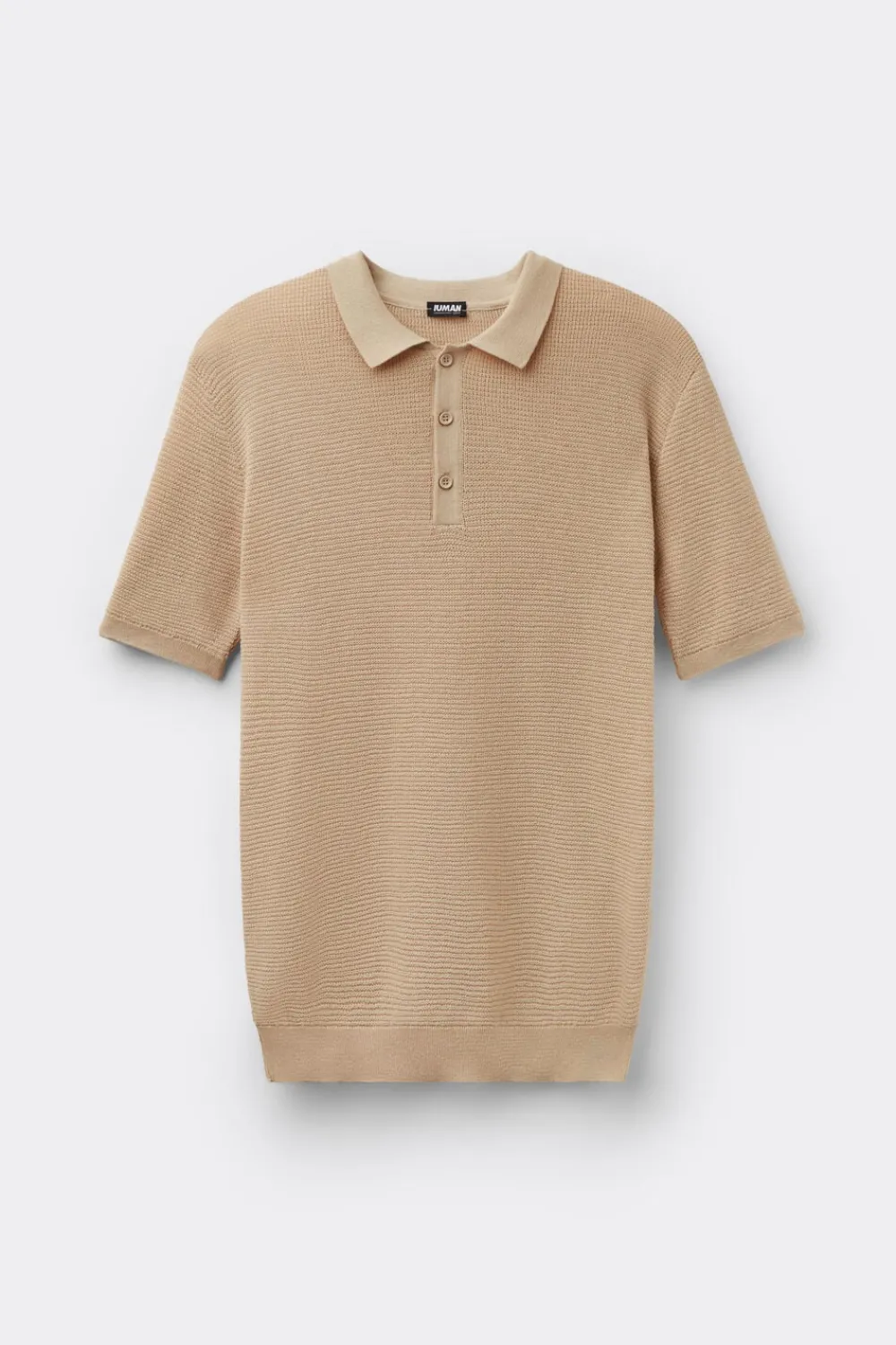 T-shirty|Polo>Intimissimi Ażurowa Męska Koszulka Polo 100% Bawełny naturalny - 507j - naturale