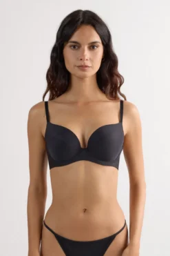 Balkonetki|Z Fiszbinami>Intimissimi Balkonetka Irina z mikrofibry czarny - 019 - czarny