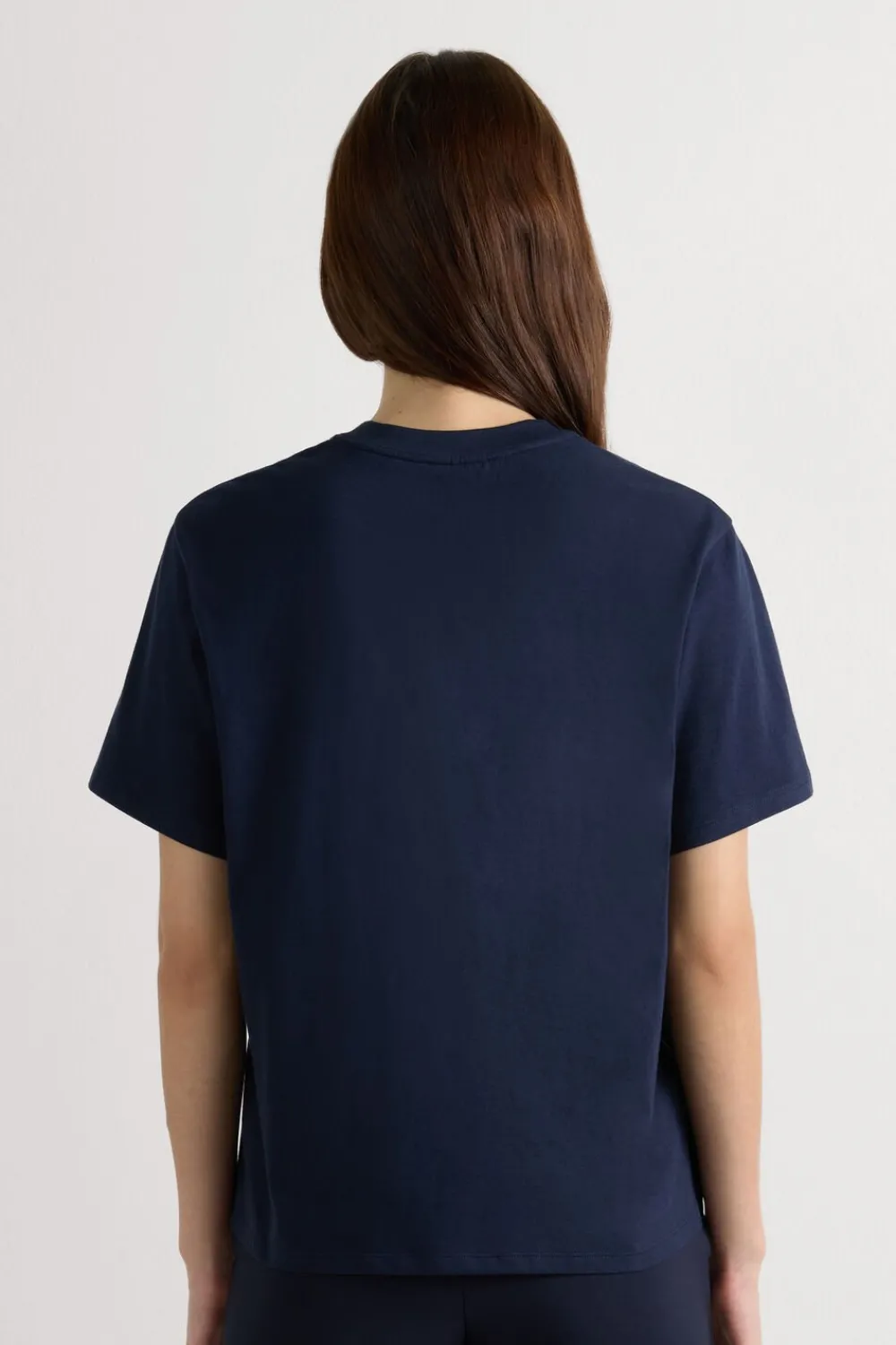 T-shirty|Bawełna>Intimissimi Bawełniana Bluzka z Krótkim Rękawem o Pudełkowym Kroju niebieski - 1467 - intensywny niebieski