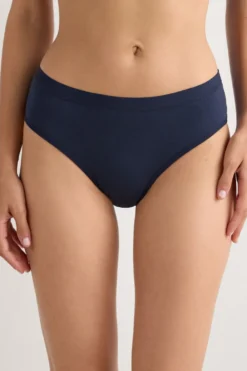 Figi|Bokserki>Intimissimi Bawełniane Figi z Gumką Średni Stan niebieski - 1467 - intensywny niebieski
