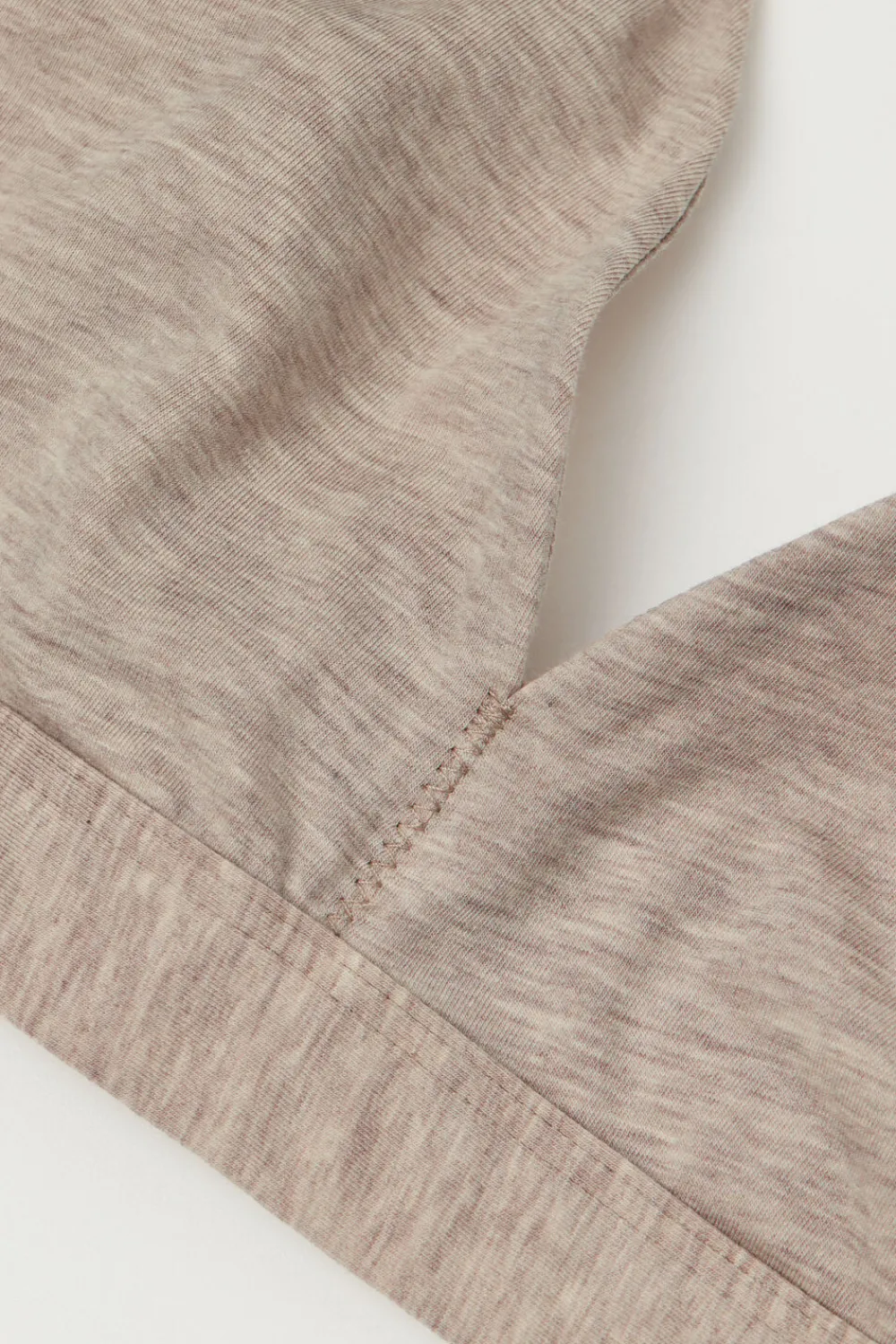 Trójkąty|Braletki>Intimissimi Bawełniany biustonosz trójkątny Lara naturalny - 112i - sand melange