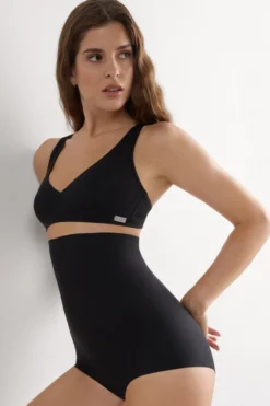 Trójkąty|Braletki>Intimissimi Bawełniany biustonosz trójkątny Lara czarny - 019 - czarny