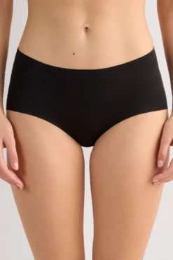 Bokserki>Intimissimi Bezszwowe Figi Culotte z Bawełny czarny - 019 - czarny