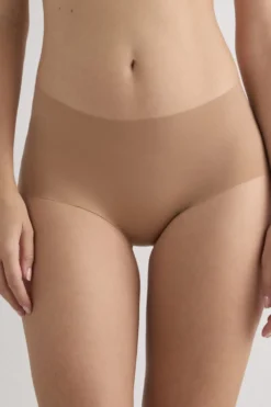 Bokserki|Mikrofibra>Intimissimi Bezszwowe Figi Culotte z Mikrofibry naturalny - 417i - cappuccino