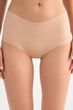 Bokserki|Mikrofibra>Intimissimi Bezszwowe Figi Culotte z Mikrofibry naturalny - 044 - honey