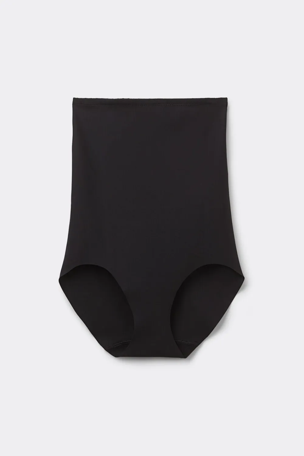 Bokserki|Z Wysokim Stanem>Intimissimi Bezszwowe modelujące figi culotte z wysokim stanem z mikrofibry czarny - 019 - czarny