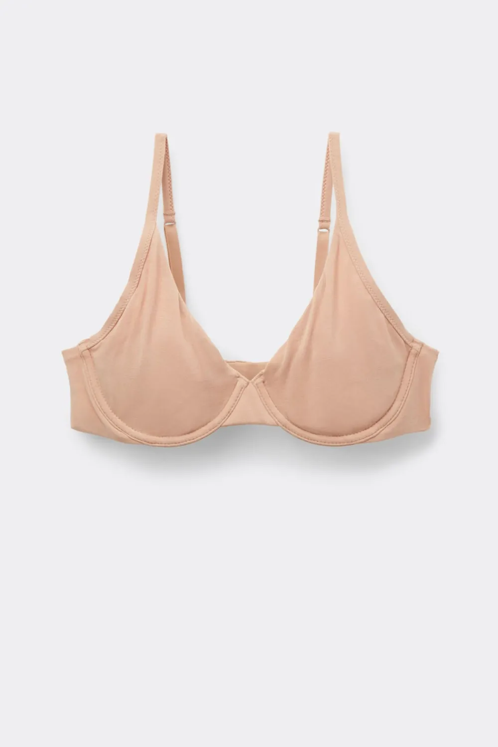 Balkonetki|Z Fiszbinami>Intimissimi Biustonosz Balkonetka Amalia z Bawełny Ultralight Cotton - 044 - honey