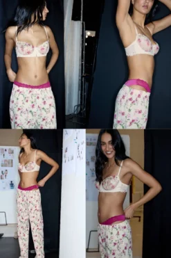 Balkonetki|Z Fiszbinami>Intimissimi Biustonosz Balkonetka Denise z Nadrukiem Pretty Flowers motyw kwiatowy - 057k - stampa floreale
