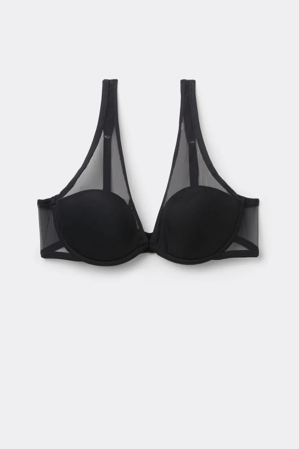 Balkonetki|Braletki>Intimissimi Biustonosz Balkonetka Elena Invisible Touch czarny - 019 - czarny