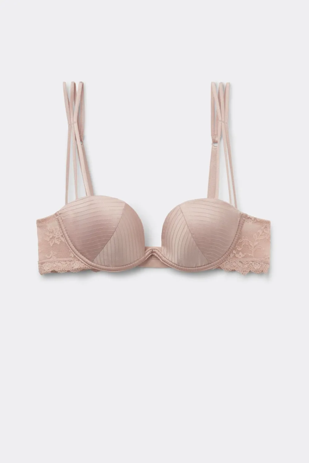 Balkonetki|Z Fiszbinami>Intimissimi Biustonosz Balkonetka Ilenia The Art of Lingerie różowy - 059k - ethereal rose