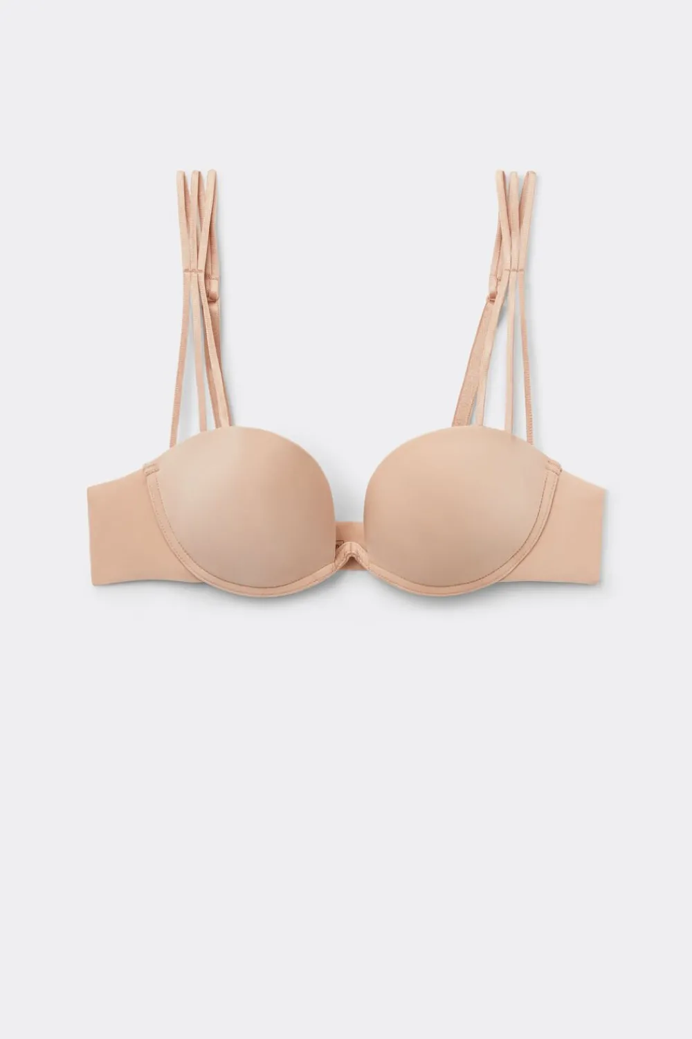 Balkonetki|Z Fiszbinami>Intimissimi Biustonosz Balkonetka Ilenia z Mikrofibry Ultralight - 044 - honey
