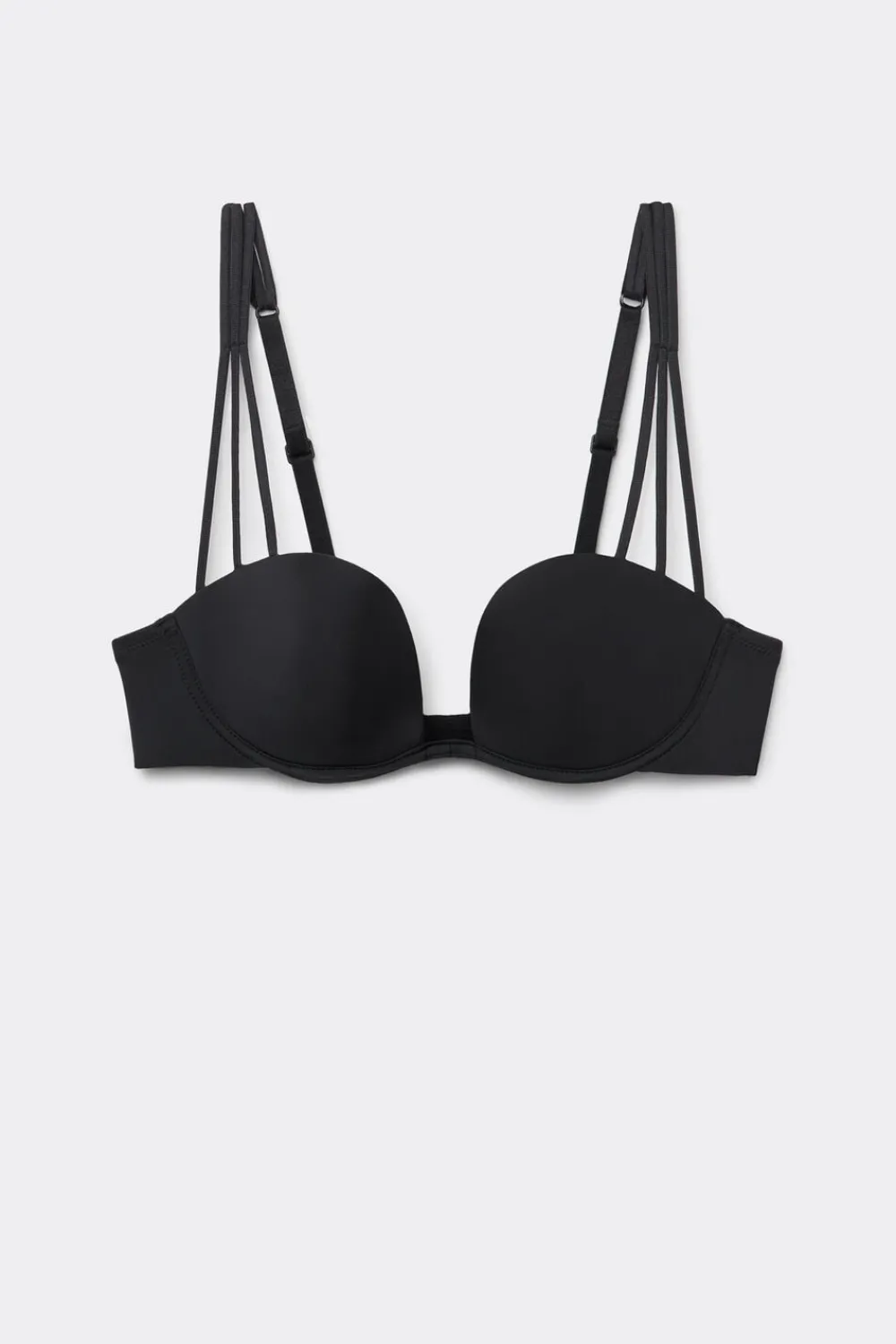 Balkonetki|Z Fiszbinami>Intimissimi Biustonosz Balkonetka Ilenia z Mikrofibry Ultralight czarny - 019 - czarny