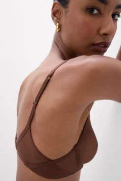 Balkonetki|Z Fiszbinami>Intimissimi Biustonosz Balkonetka Invisible Touch brązowy - 876j - cocoa brown