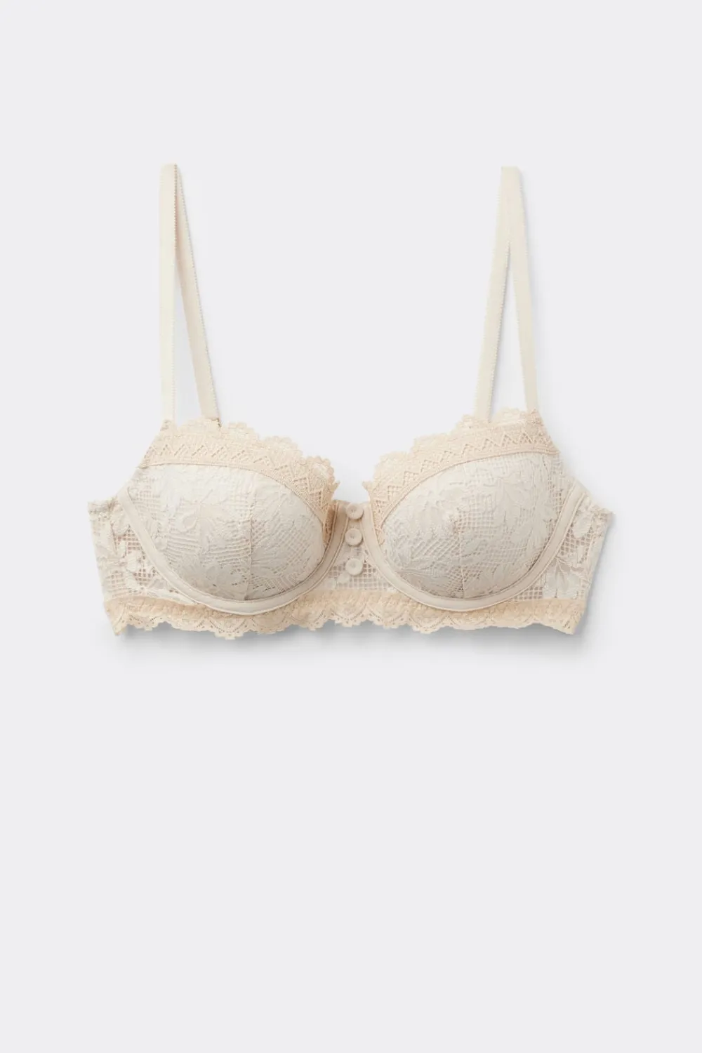 Balkonetki|Z Fiszbinami>Intimissimi Biustonosz Balkonetka Sofia Midsummer Dream beige - 118k - natural/cream beige