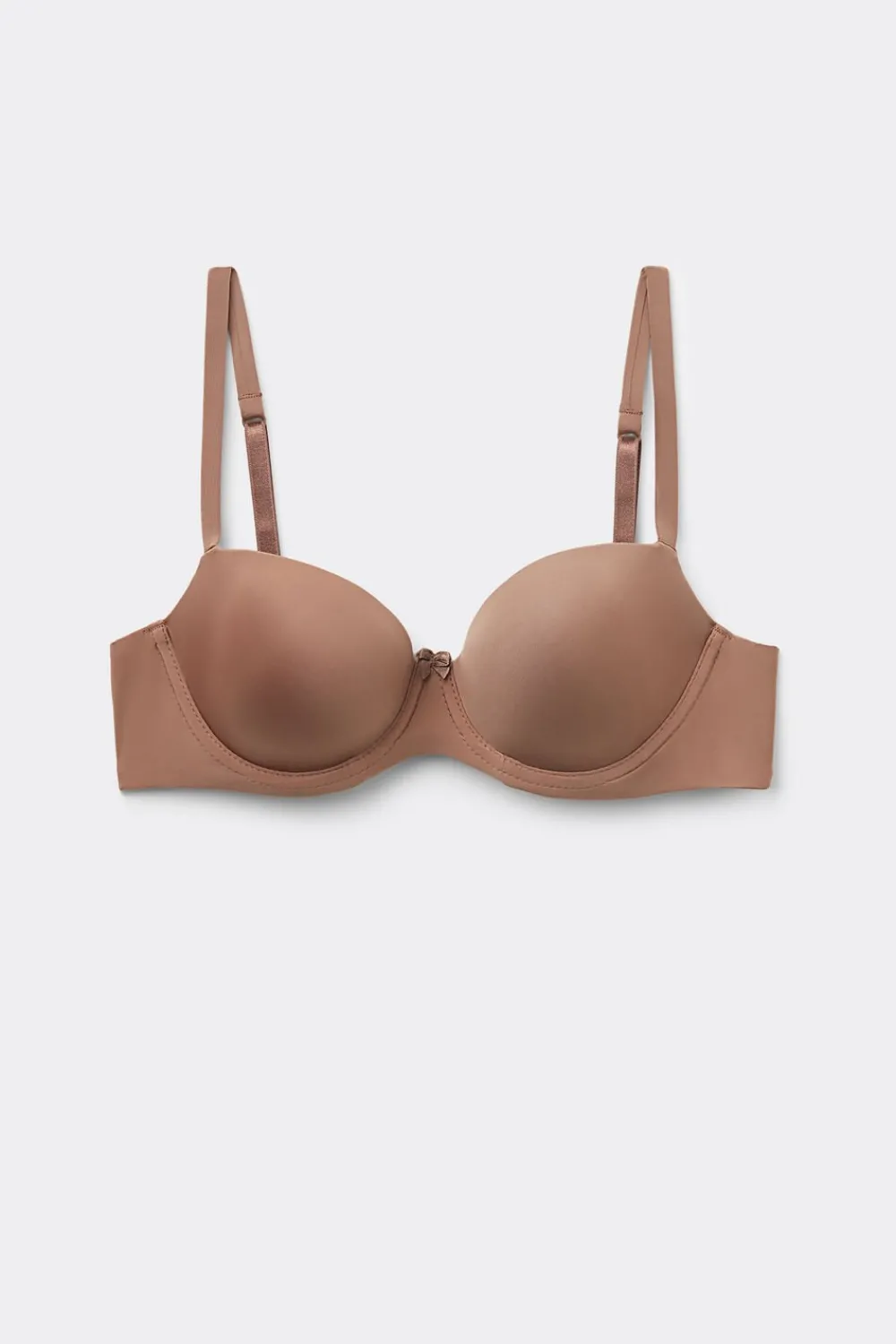 Balkonetki|Z Fiszbinami>Intimissimi Biustonosz balkonetka Sofia z mikrofibry Ultralight naturalny - 502i - caramel