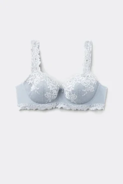 Balkonetki|Z Fiszbinami>Intimissimi Biustonosz Balkonetka Sofia Pretty Flowers jasnoniebieski - 060k - blue water