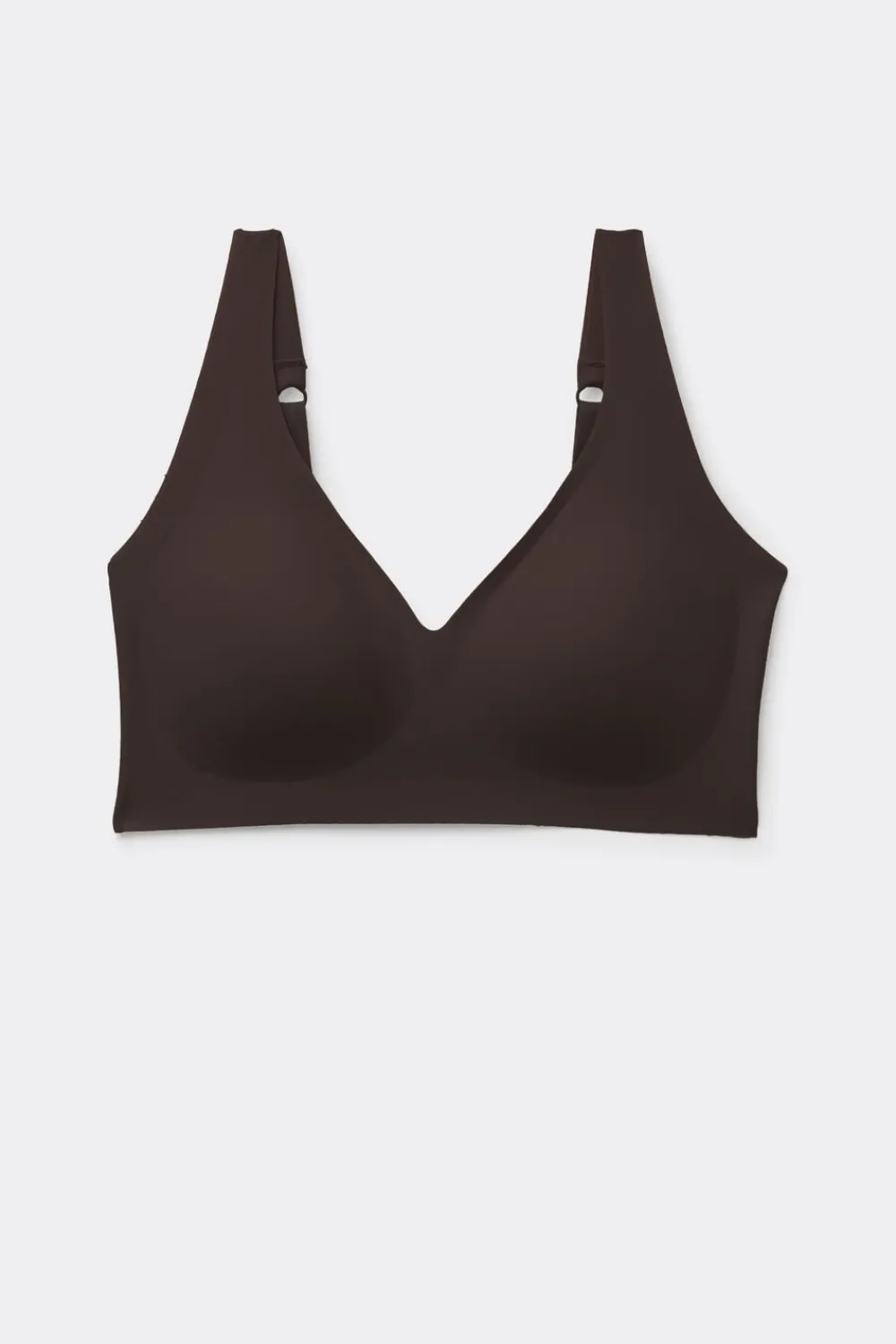 Braletki|Mikrofibra>Intimissimi Biustonosz Bra Top Aria z Mikrofibry brązowy - 705j - brąz mokka