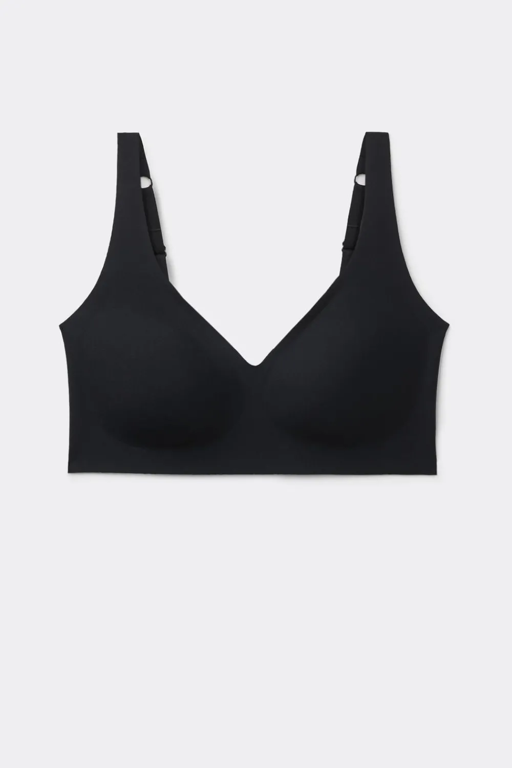 Braletki|Usztywniane>Intimissimi Biustonosz Bra Top Aria z Mikrofibry czarny - 019 - czarny