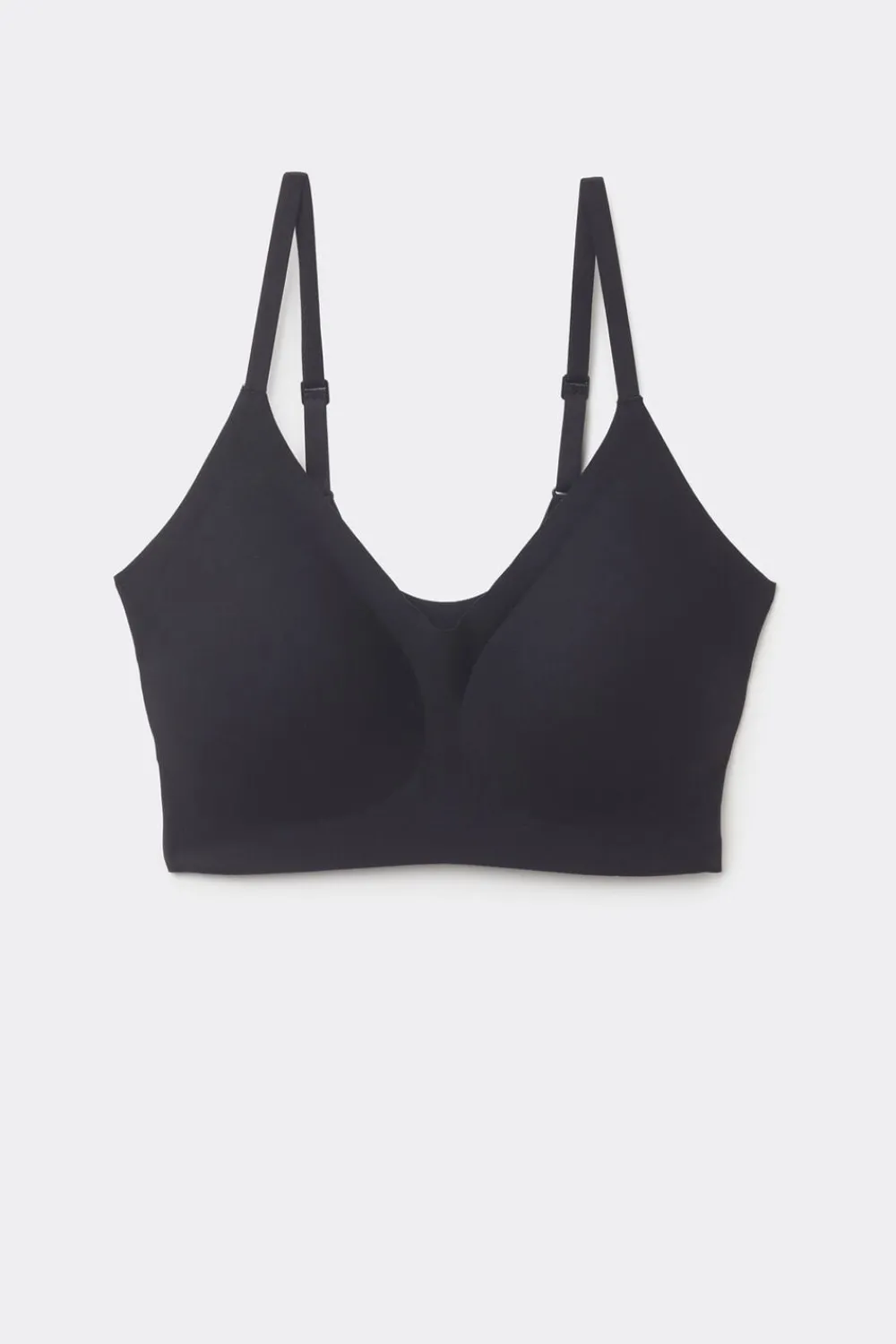 Braletki|Bez Fiszbin>Intimissimi Biustonosz Bra Top Eri z Mikrofibry czarny - 019 - czarny