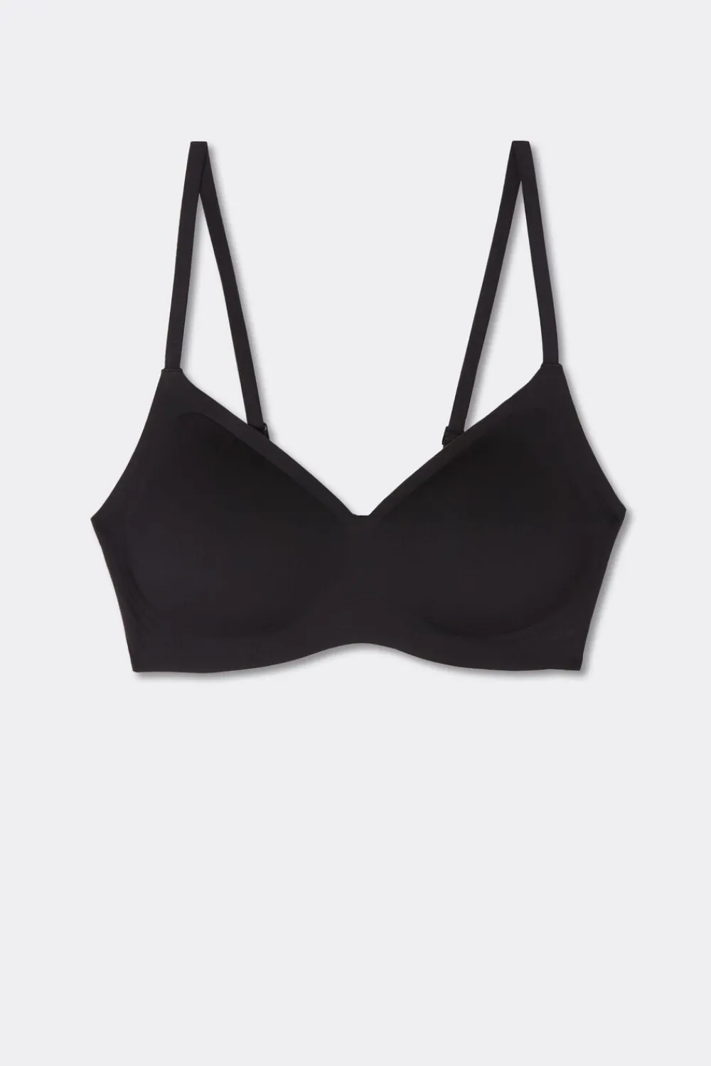 Braletki|Bez Fiszbin>Intimissimi Biustonosz Bra Top Laila z Mikrofibry czarny - 019 - czarny