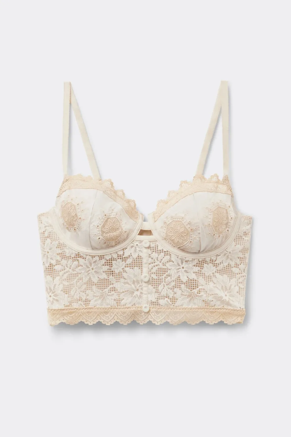 Balkonetki|Z Fiszbinami>Intimissimi Biustonosz Gorsetowy Balkonetka Midsummer Dream beige - 118k - natural/cream beige