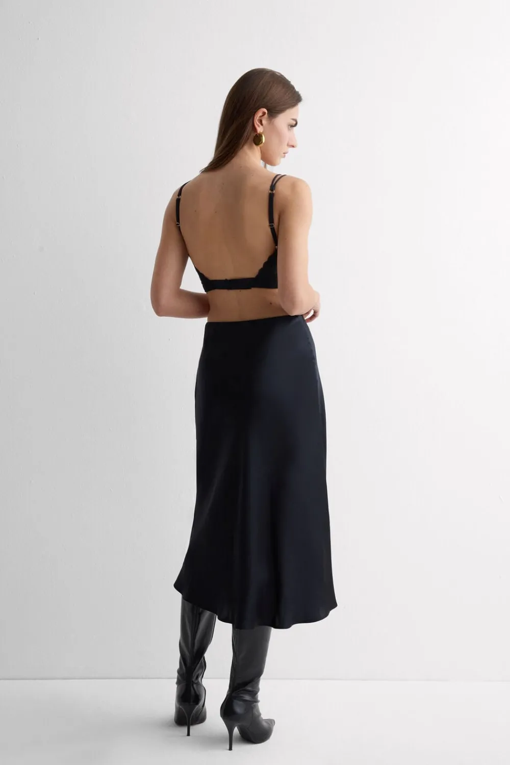 Push-up / Super Push-Up|Z Fiszbinami>Intimissimi Biustonosz Gorsetowy Monica The Art of Lingerie czarny - 019 - czarny