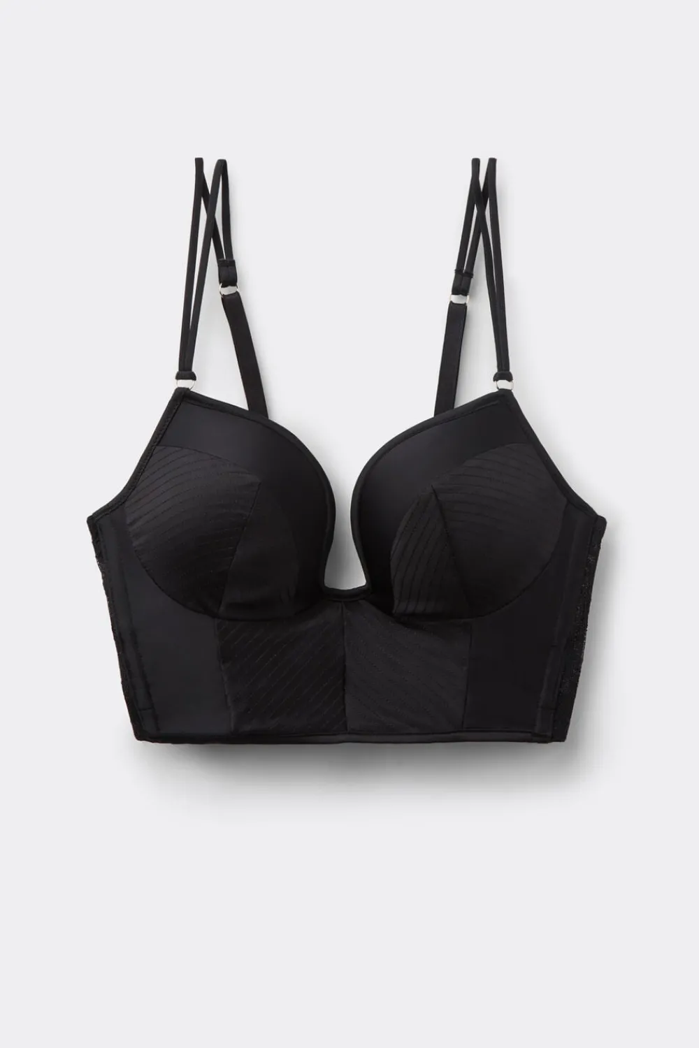 Push-up / Super Push-Up|Z Fiszbinami>Intimissimi Biustonosz Gorsetowy Monica The Art of Lingerie czarny - 019 - czarny