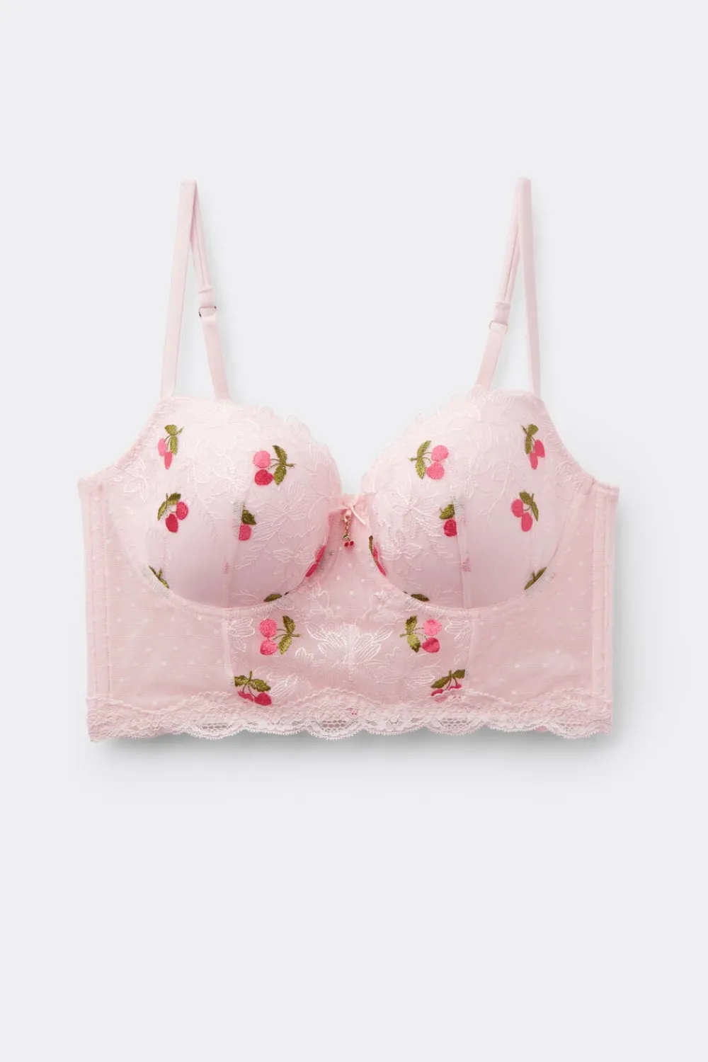 Balkonetki|Z Fiszbinami>Intimissimi Biustonosz gorsetowy Sofia Cherry Baby - 120k - fresh pink