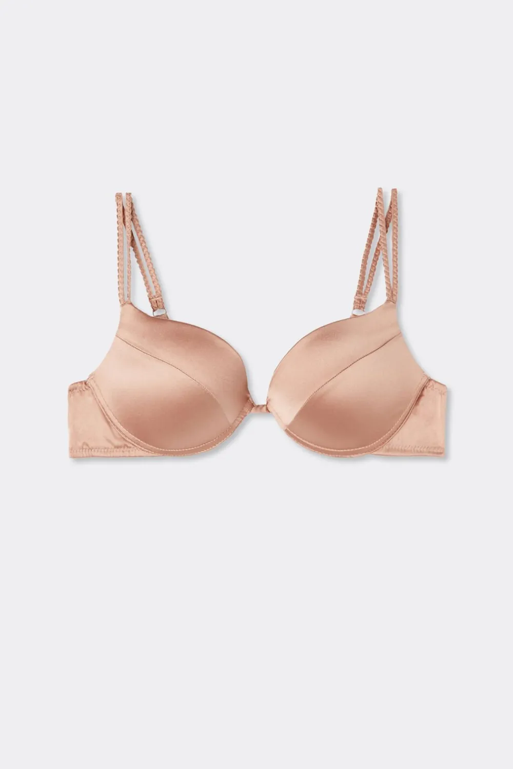 Push-up / Super Push-Up|Z Fiszbinami>Intimissimi Biustonosz Jedwabny Super Push-Up Simona naturalny - 163i - rose satin