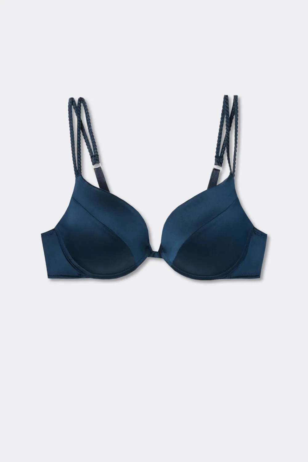 Push-up / Super Push-Up|Z Fiszbinami>Intimissimi Biustonosz Jedwabny Super Push-Up Simona niebieski - 1467 - intensywny niebieski