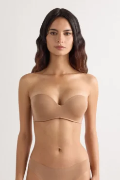 Push-up / Super Push-Up|Bez Ramiączek>Intimissimi Biustonosz opaska Gioia z Mikrofibry Ultralight naturalny - 417i - cappuccino