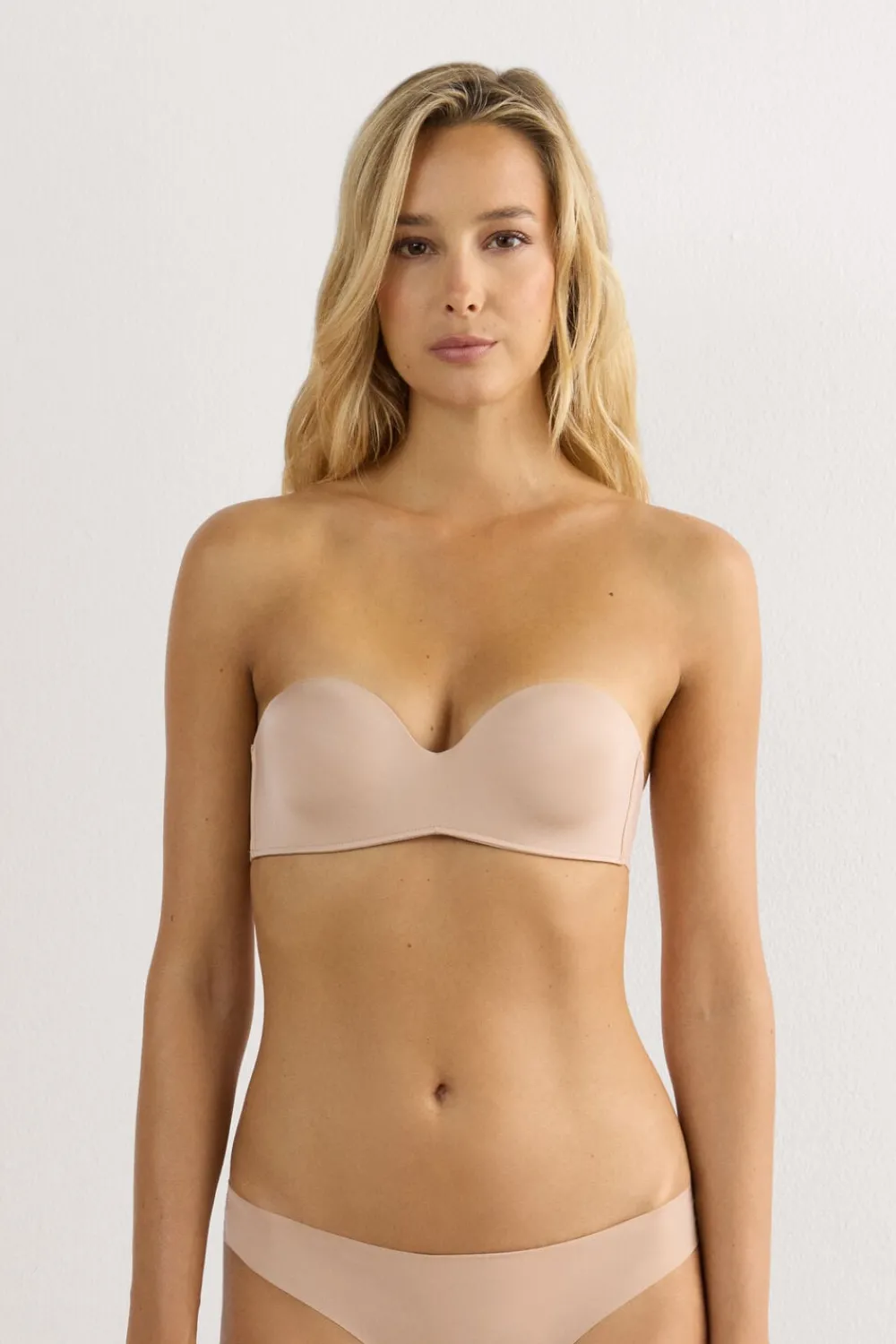 Push-up / Super Push-Up|Bez Ramiączek>Intimissimi Biustonosz opaska Gioia z Mikrofibry Ultralight naturalny - 044 - honey