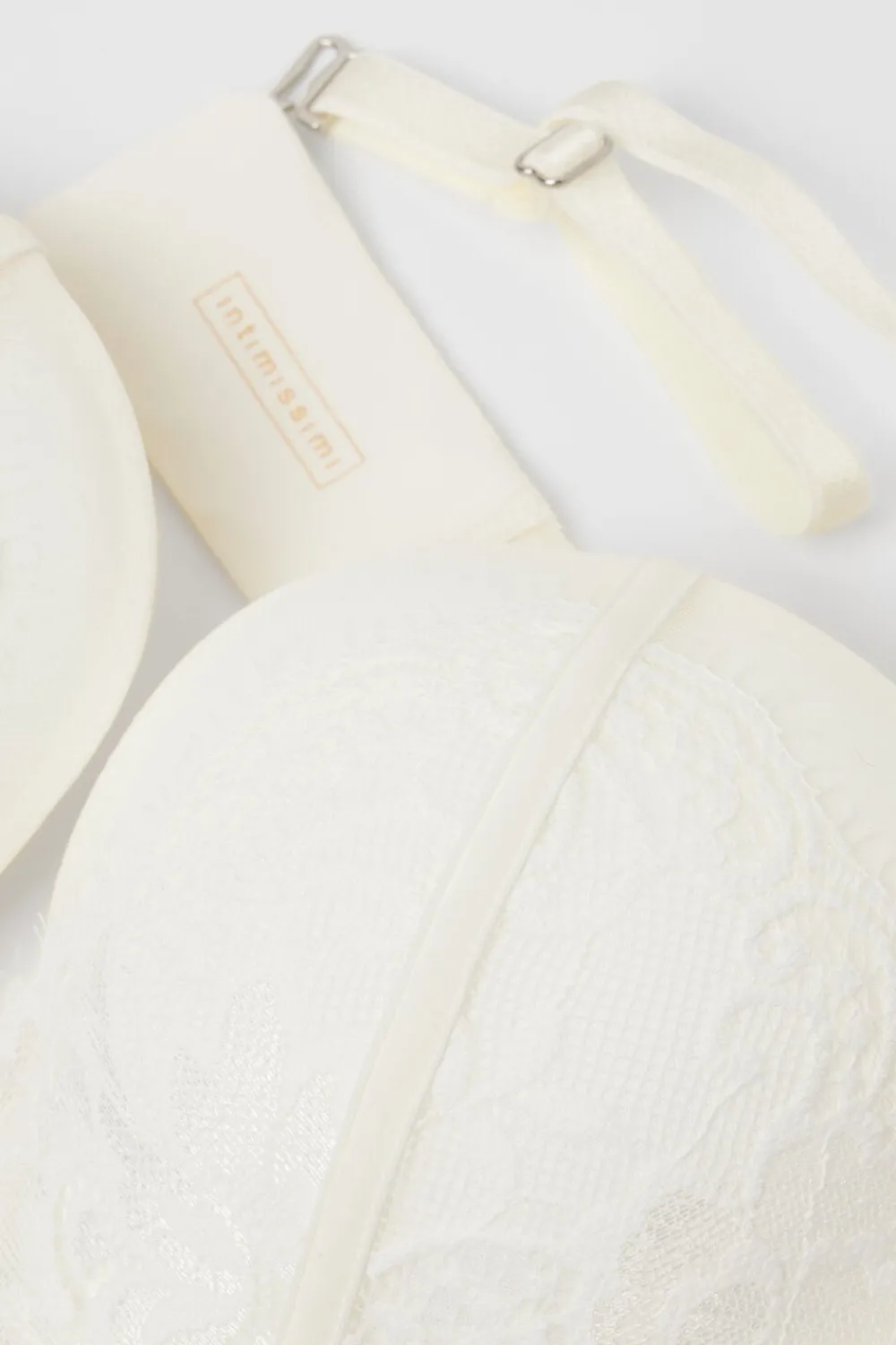 Bez Ramiączek|Z Fiszbinami>Intimissimi Biustonosz opaska Monica Ethereal Embrace kremowy - 2127 - talkowy