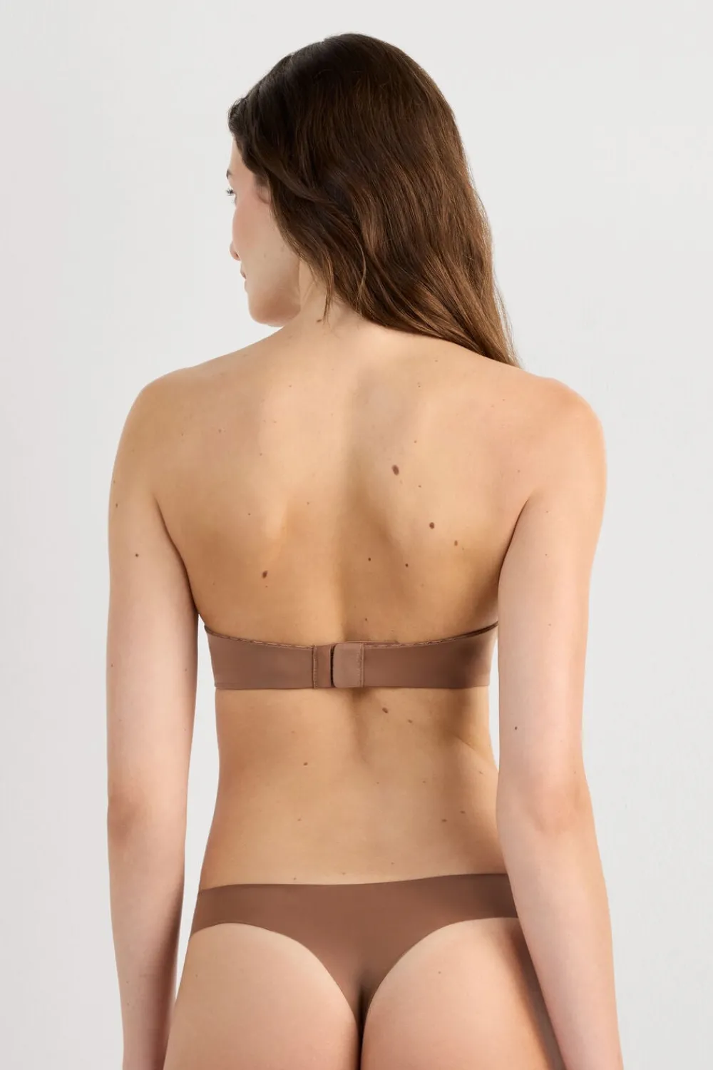 Bez Ramiączek|Z Fiszbinami>Intimissimi Biustonosz opaska Monica z mikrofibry Ultralight naturalny - 502i - caramel