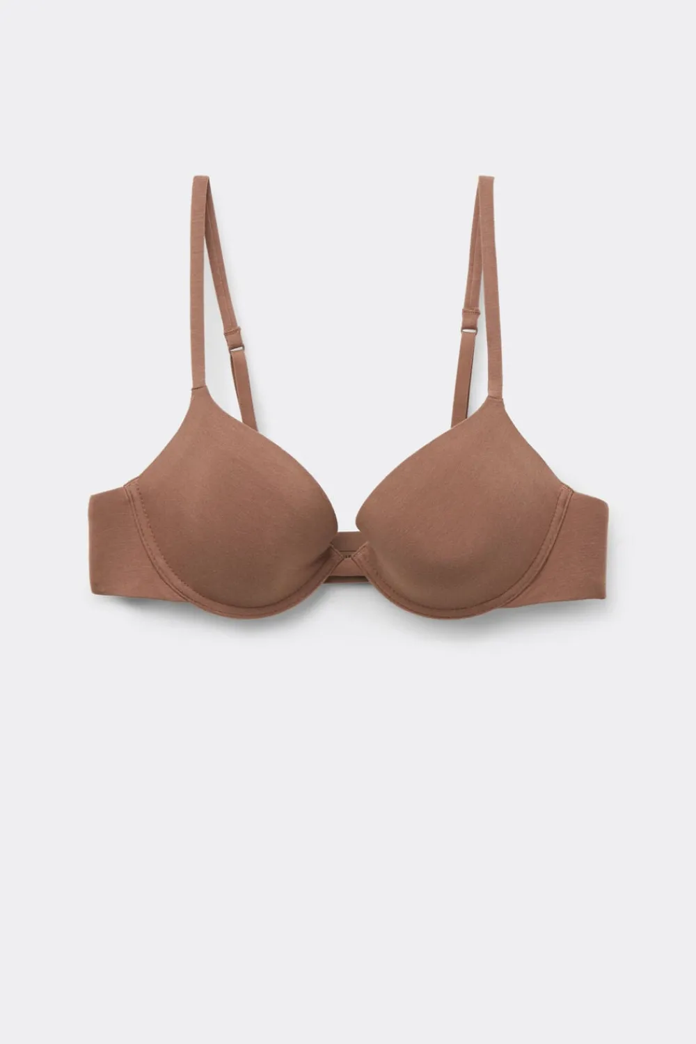 Push-up / Super Push-Up|Z Fiszbinami>Intimissimi Biustonosz Push-up Bellissima z Bawełny Ultralight Cotton naturalny - 502i - caramel