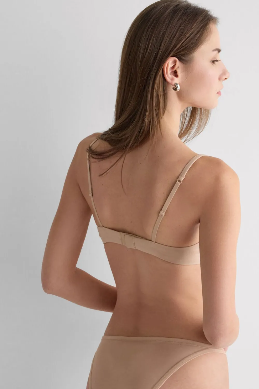 Push-up / Super Push-Up|Z Fiszbinami>Intimissimi Biustonosz Push-up Bellissima z Bawełny Ultralight Cotton naturalny - 044 - honey