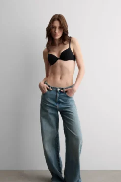 Push-up / Super Push-Up|Z Fiszbinami>Intimissimi Biustonosz Push-up Bellissima z Bawełny Ultralight Cotton czarny - 019 - czarny