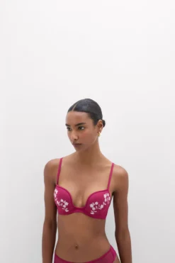 Push-up / Super Push-Up|Z Fiszbinami>Intimissimi Biustonosz Push-Up Monica Brighten Your Day różowy - 110k - cherry pink