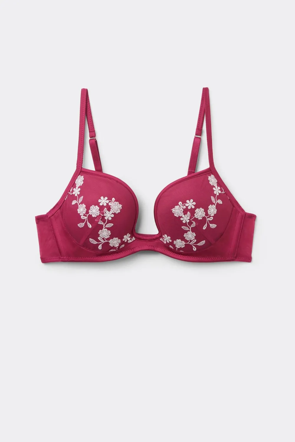Push-up / Super Push-Up|Z Fiszbinami>Intimissimi Biustonosz Push-Up Monica Brighten Your Day różowy - 110k - cherry pink