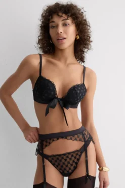 Push-up / Super Push-Up|Z Fiszbinami>Intimissimi Biustonosz Push-Up Monica The Love Club czarny - 019 - czarny