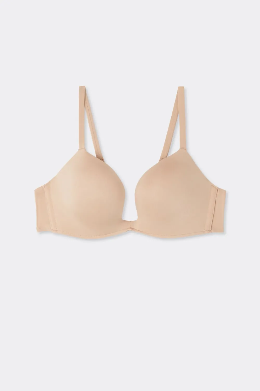 Push-up / Super Push-Up|Z Fiszbinami>Intimissimi Biustonosz push-up Monica z mikrofibry Ultralight naturalny - 044 - honey