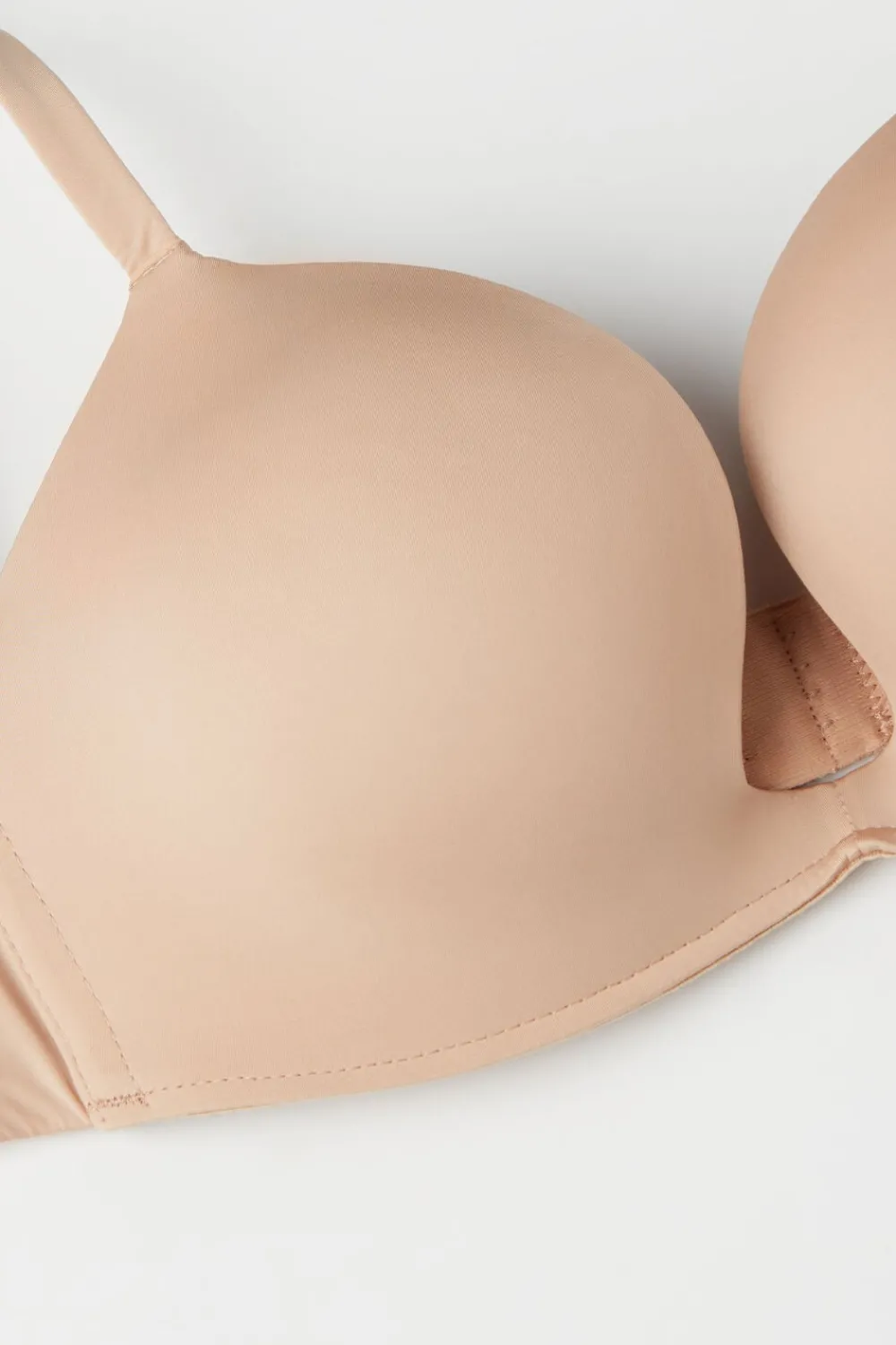 Push-up / Super Push-Up|Z Fiszbinami>Intimissimi Biustonosz push-up Monica z mikrofibry Ultralight naturalny - 044 - honey