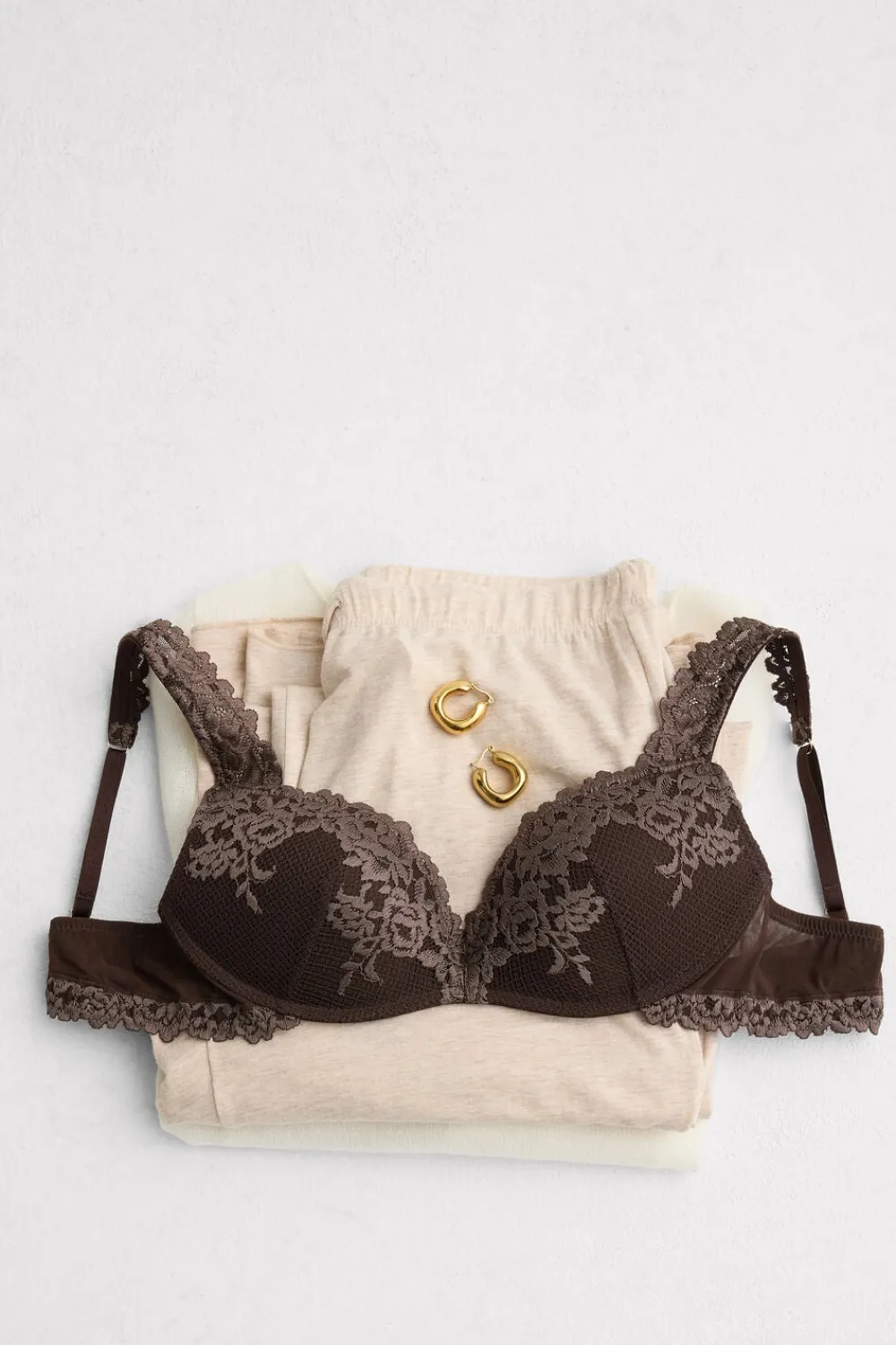 Push-up / Super Push-Up|Bez Fiszbin>Intimissimi Biustonosz Super Push-Up Gioia Pretty Flowers brązowy - 705j - brąz mokka