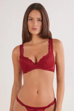 Push-up / Super Push-Up|Bez Fiszbin>Intimissimi Biustonosz Super Push-Up Gioia Pretty Flowers czerwony - 9888 - ceralacca