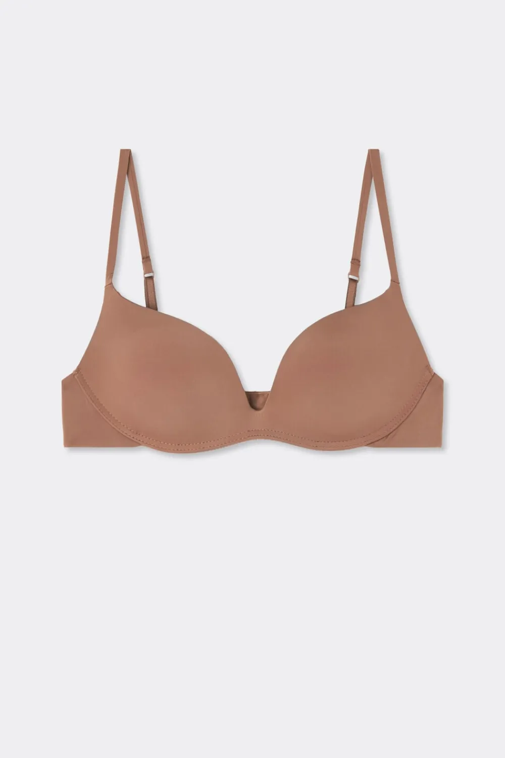Push-up / Super Push-Up|Bez Fiszbin>Intimissimi Biustonosz super push-up Gioia z mikrofibry The Silky Touch naturalny - 502i - caramel