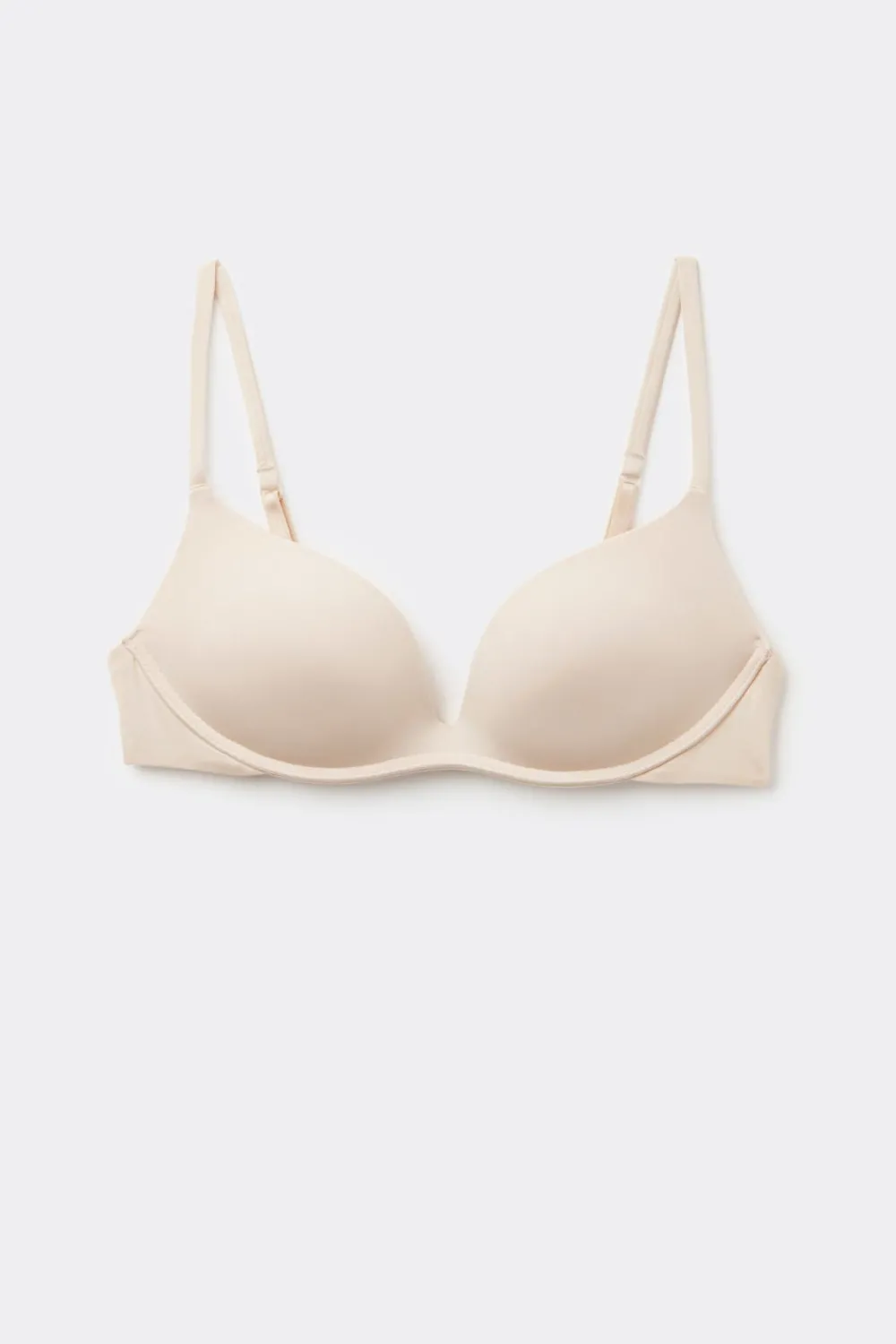 Push-up / Super Push-Up|Bez Fiszbin>Intimissimi Biustonosz super push-up Gioia z mikrofibry The Silky Touch naturalny - 2280 - cream