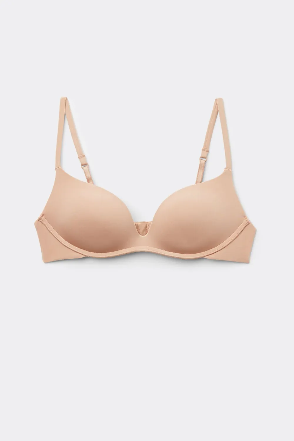 Push-up / Super Push-Up|Bez Fiszbin>Intimissimi Biustonosz super push-up Gioia z mikrofibry The Silky Touch naturalny - 044 - honey