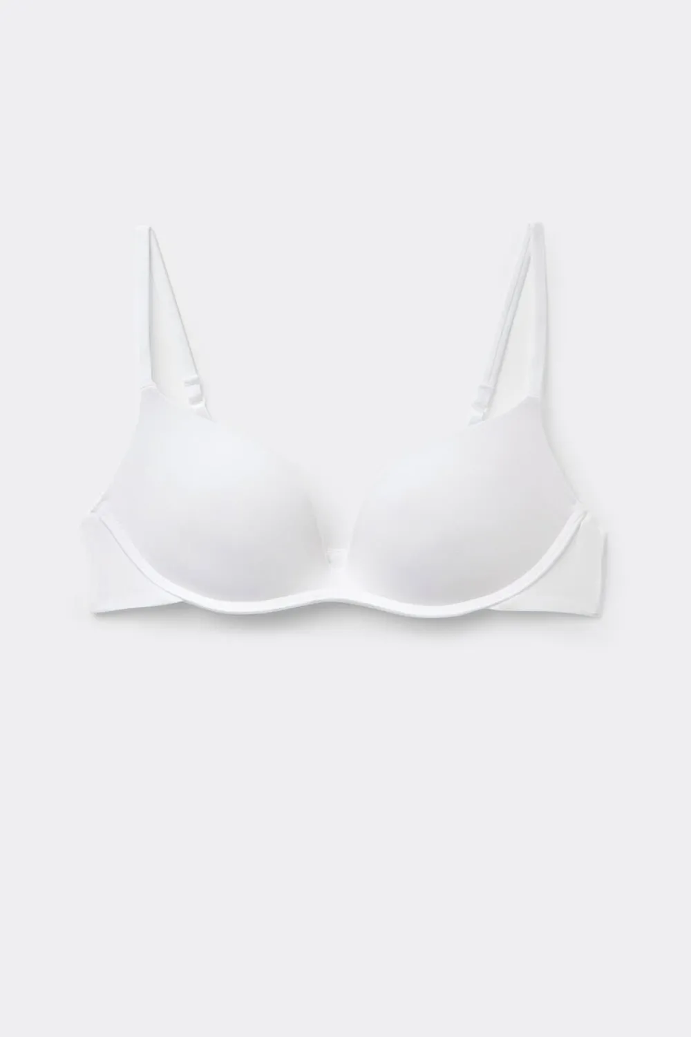 Push-up / Super Push-Up|Bez Fiszbin>Intimissimi Biustonosz super push-up Gioia z mikrofibry The Silky Touch biały - 001 - biały