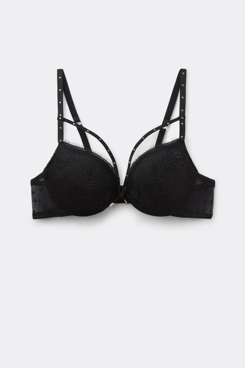 Push-up / Super Push-Up|Z Fiszbinami>Intimissimi Biustonosz Super Push-Up Simona Flirt Fearlessly czarny - 019 - czarny