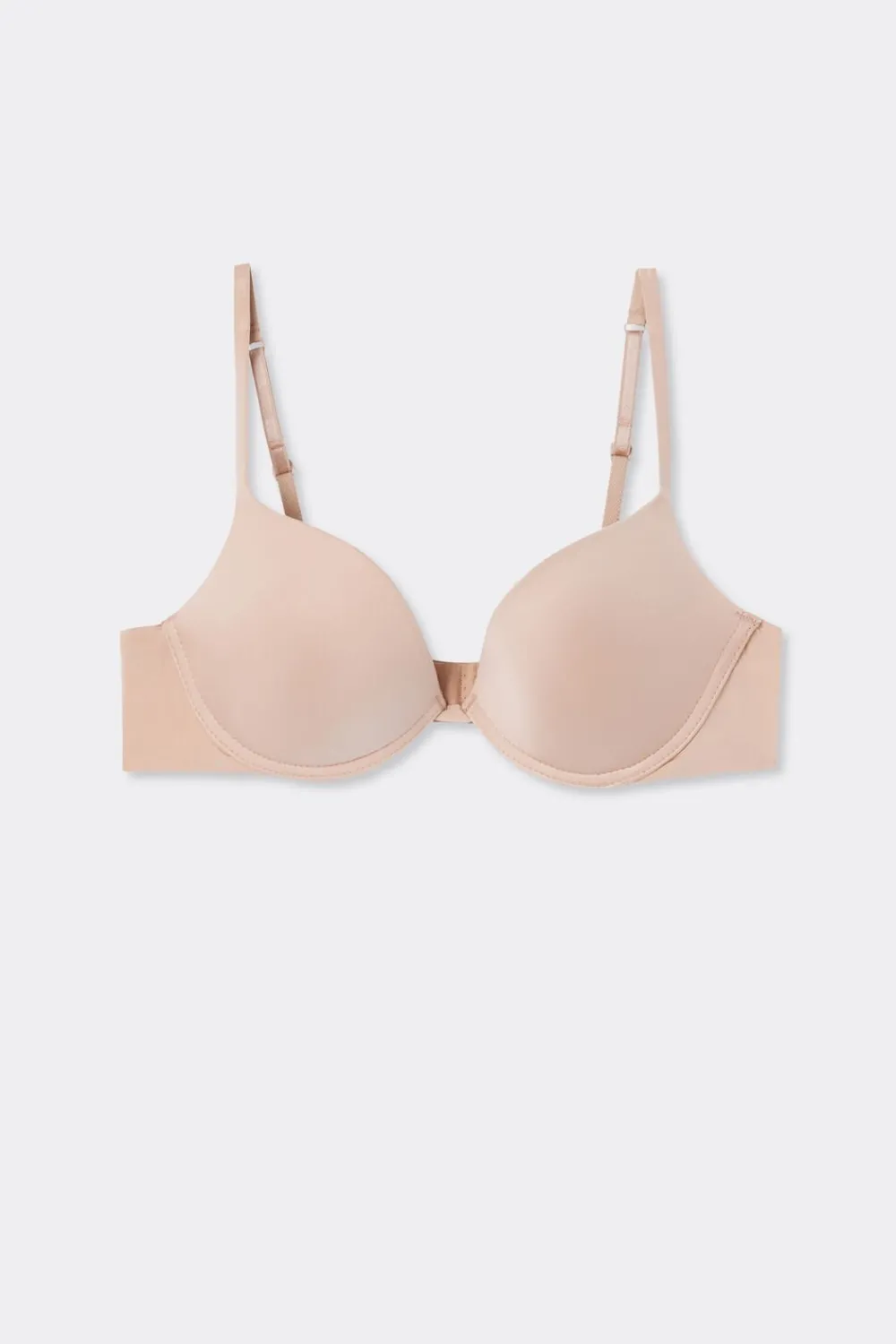 Push-up / Super Push-Up|Z Fiszbinami>Intimissimi Biustonosz super push-up Simona z mikrofibry Ultralight naturalny - 044 - honey